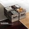 Sorbus 11" Brown Wood Pattern Foldable Storage Cubes, 4ct.